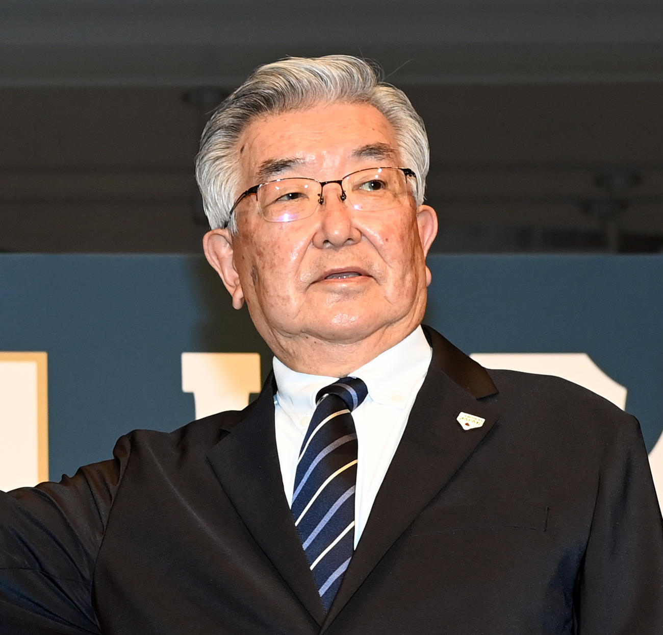 斉藤惇NPBコミッショナー（21年12月撮影）