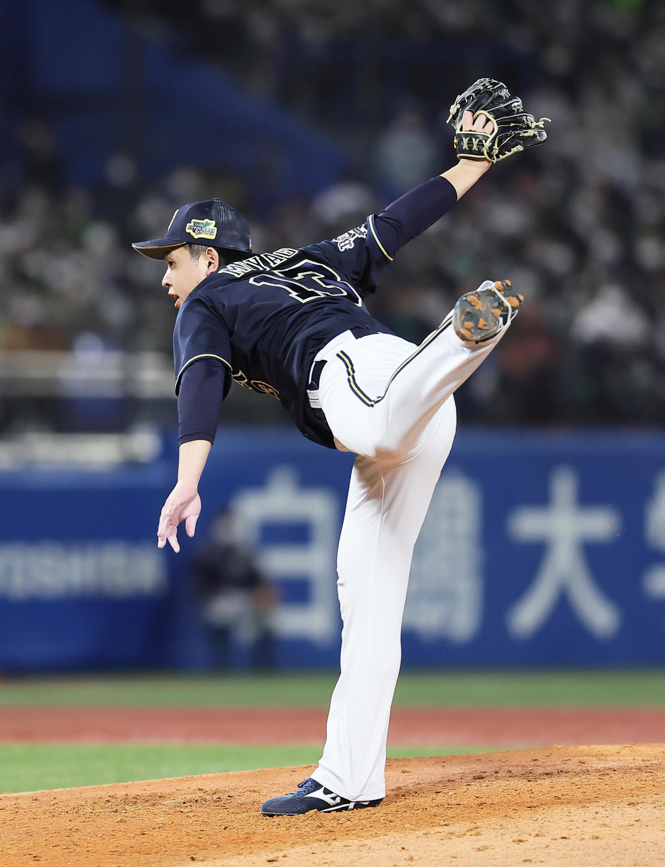 オリックス宮城大弥（2022年10月30日撮影）