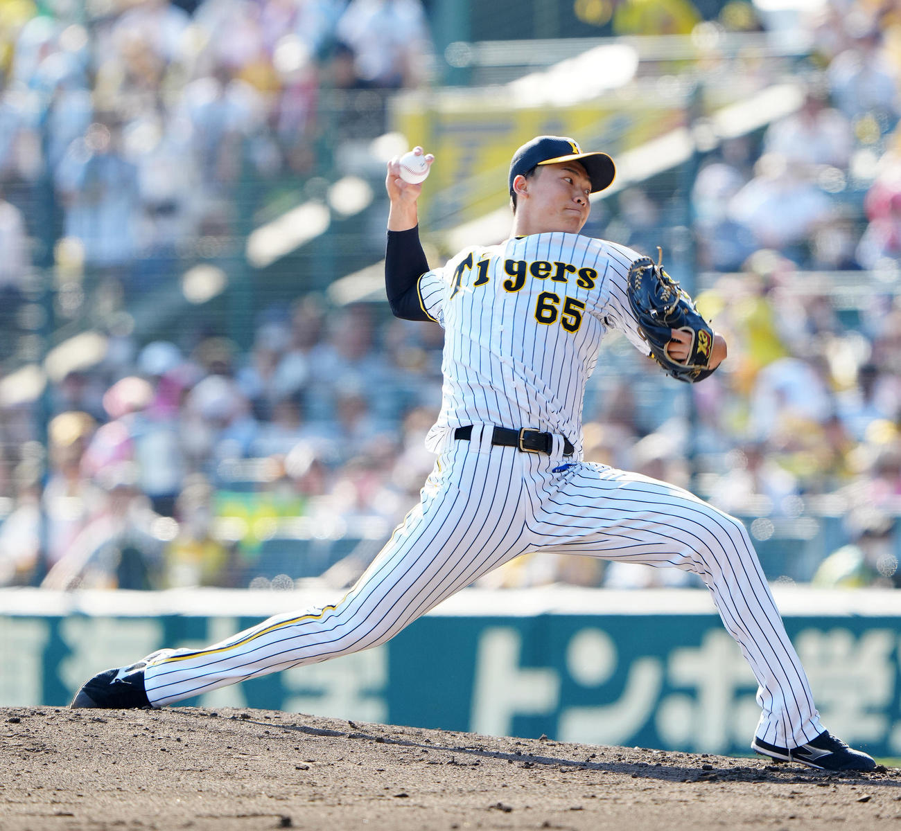 阪神湯浅京己（2022年10月2日撮影）