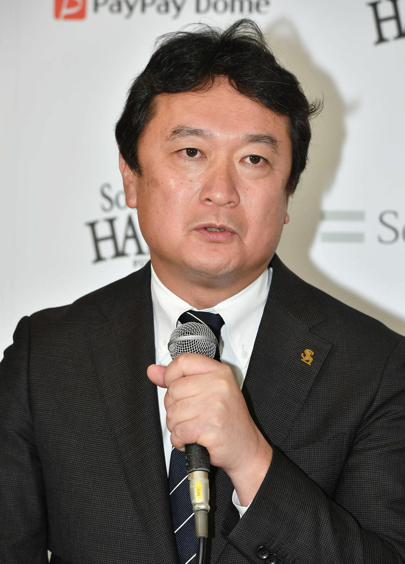 ソフトバンク三笠取締役GM（2022年11月2日撮影）
