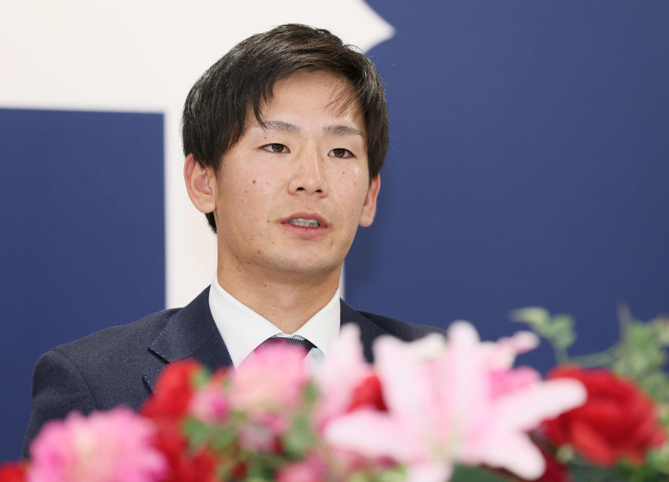 プロ野球広島　1800万円増の推定4000万円で契約を更改した森浦（撮影・加藤孝規）