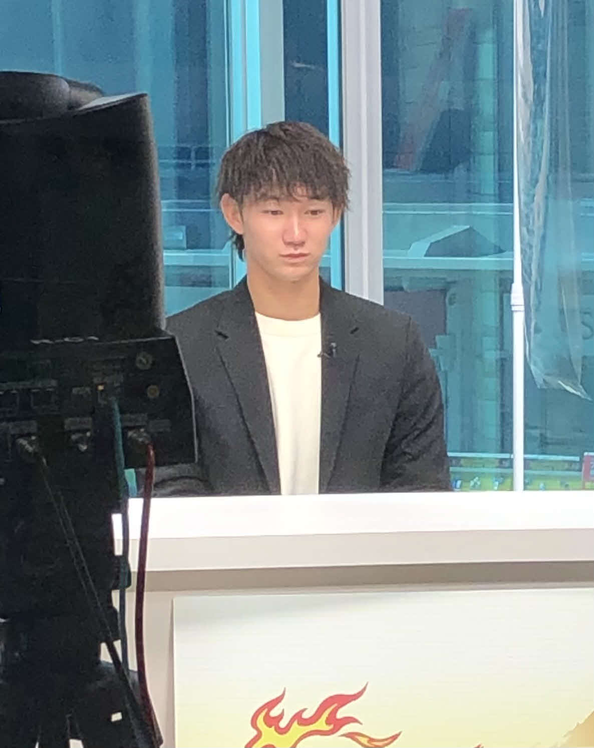 テレビの公開収録に臨んだソフトバンク正木