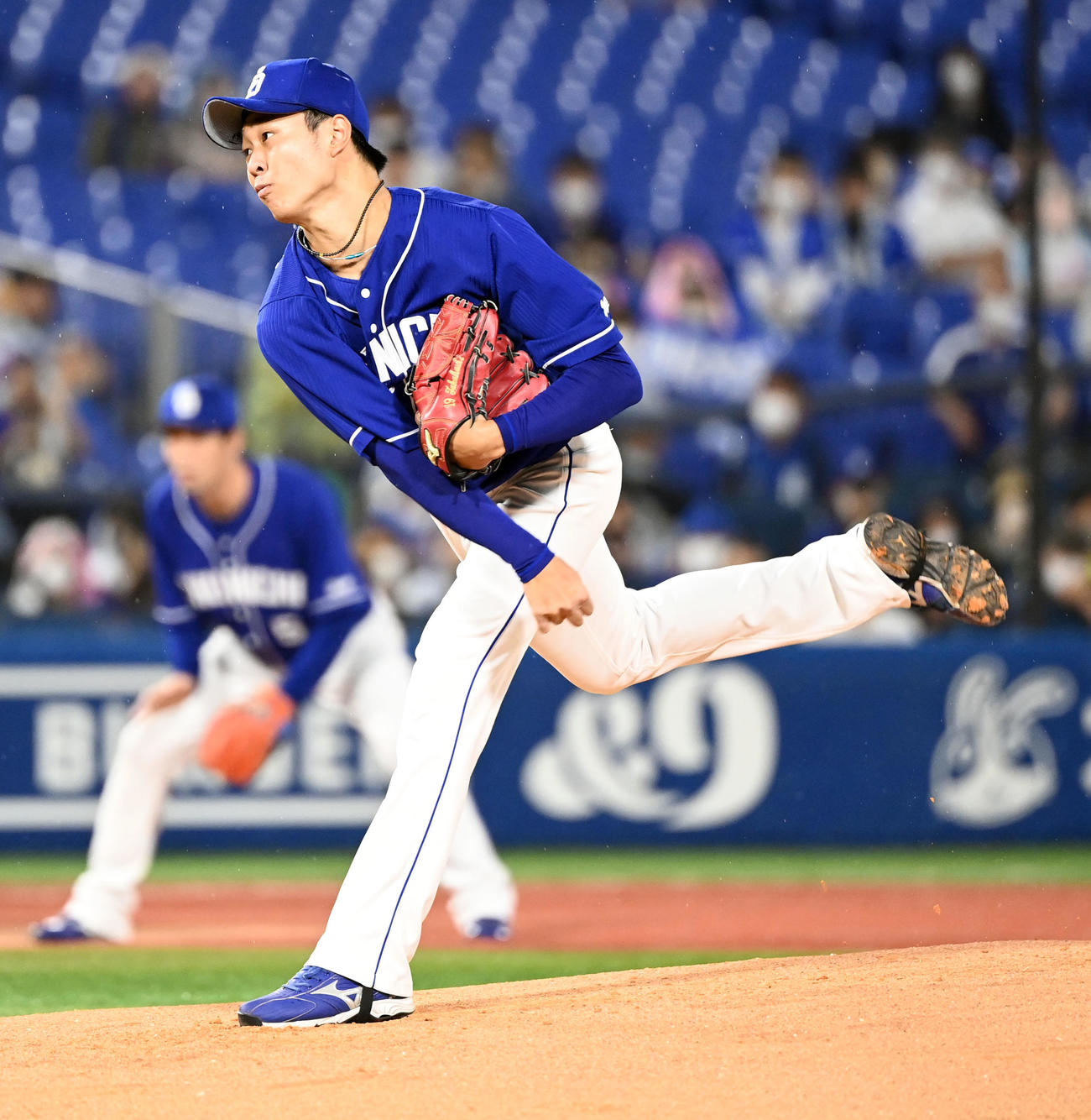 力投する中日先発の高橋宏（2022年9月29日撮影）