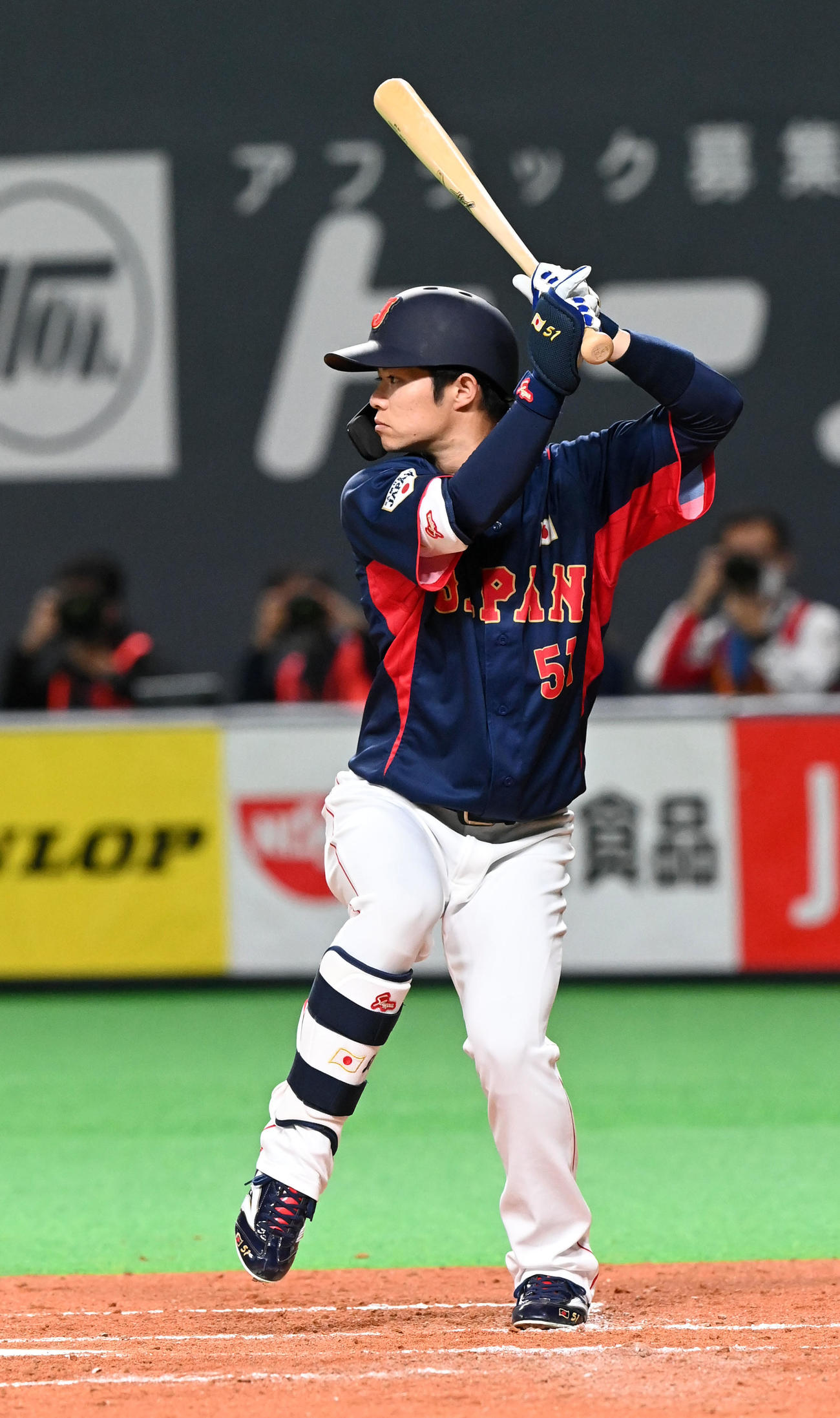 2022年11月10日、侍ジャパンオーストラリア戦に出場した阪神中野拓夢