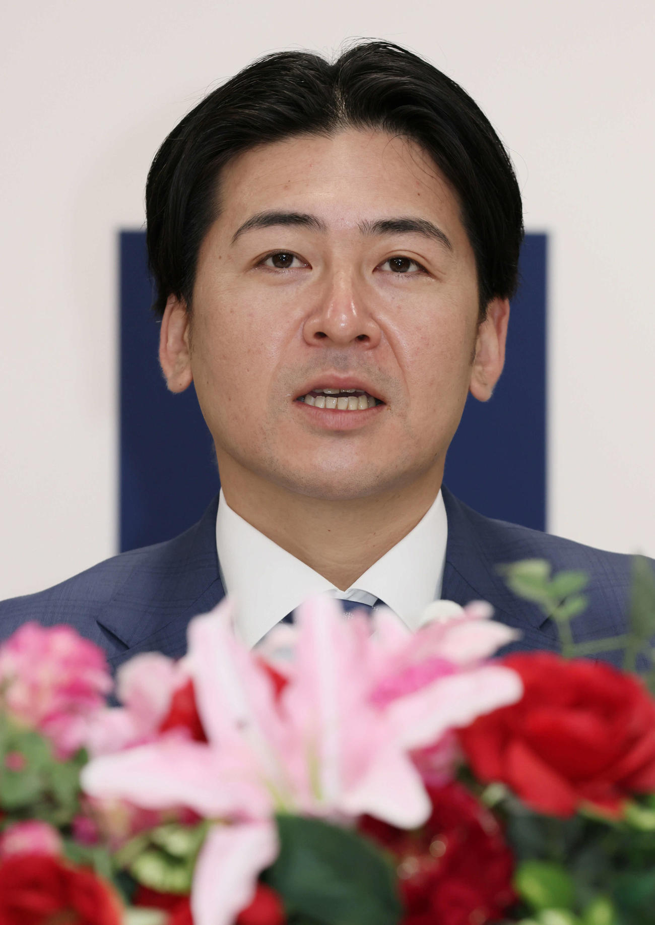 3年契約の最終年、4000万円減で契約を更改した広島会沢（撮影・加藤孝規）（撮影・加藤孝規）