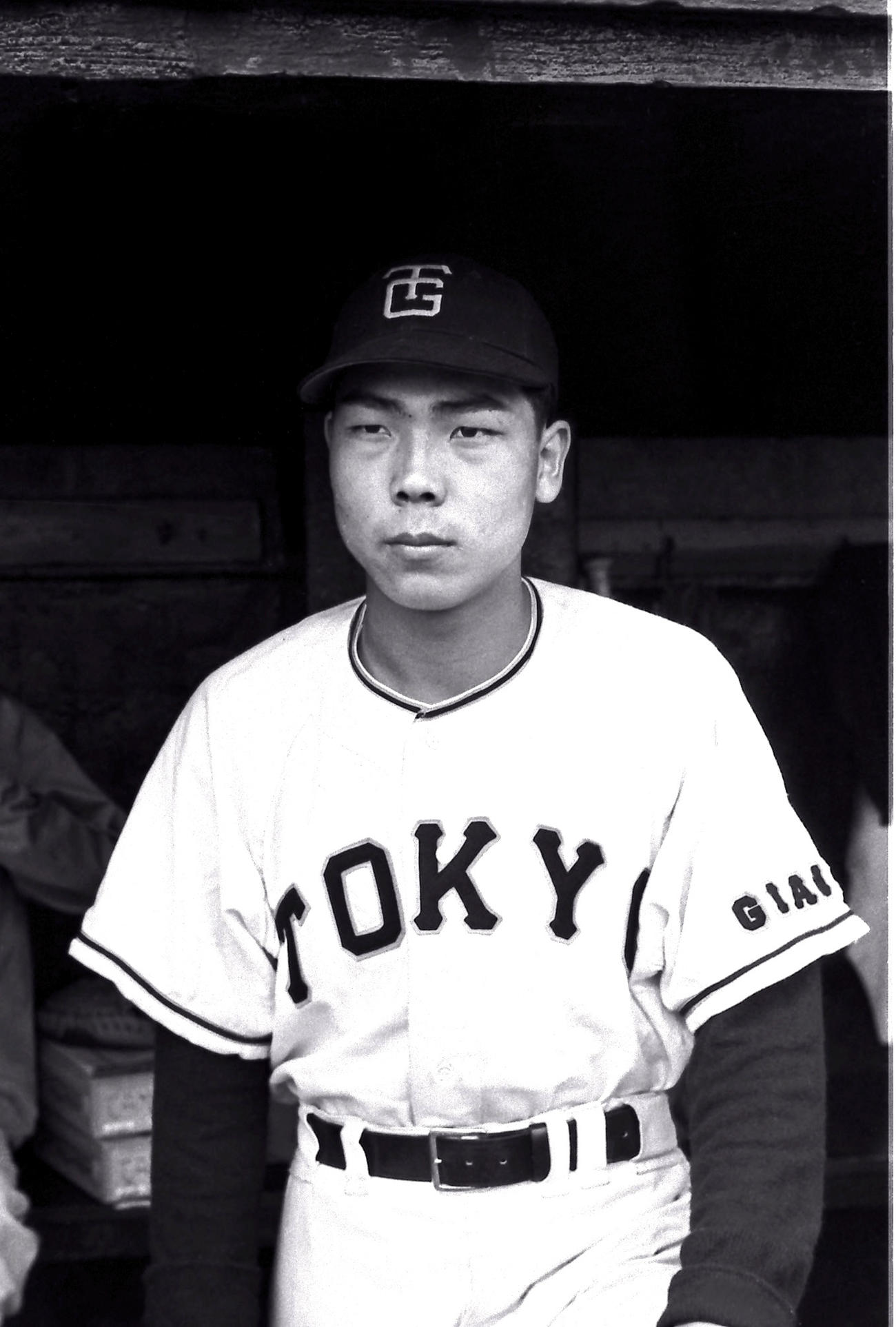 読売ジャイアンツ藤尾茂捕手（1953年撮影）