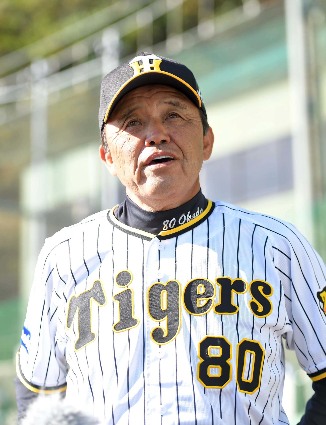 阪神岡田彰布監督（2022年11月21日、代表撮影）