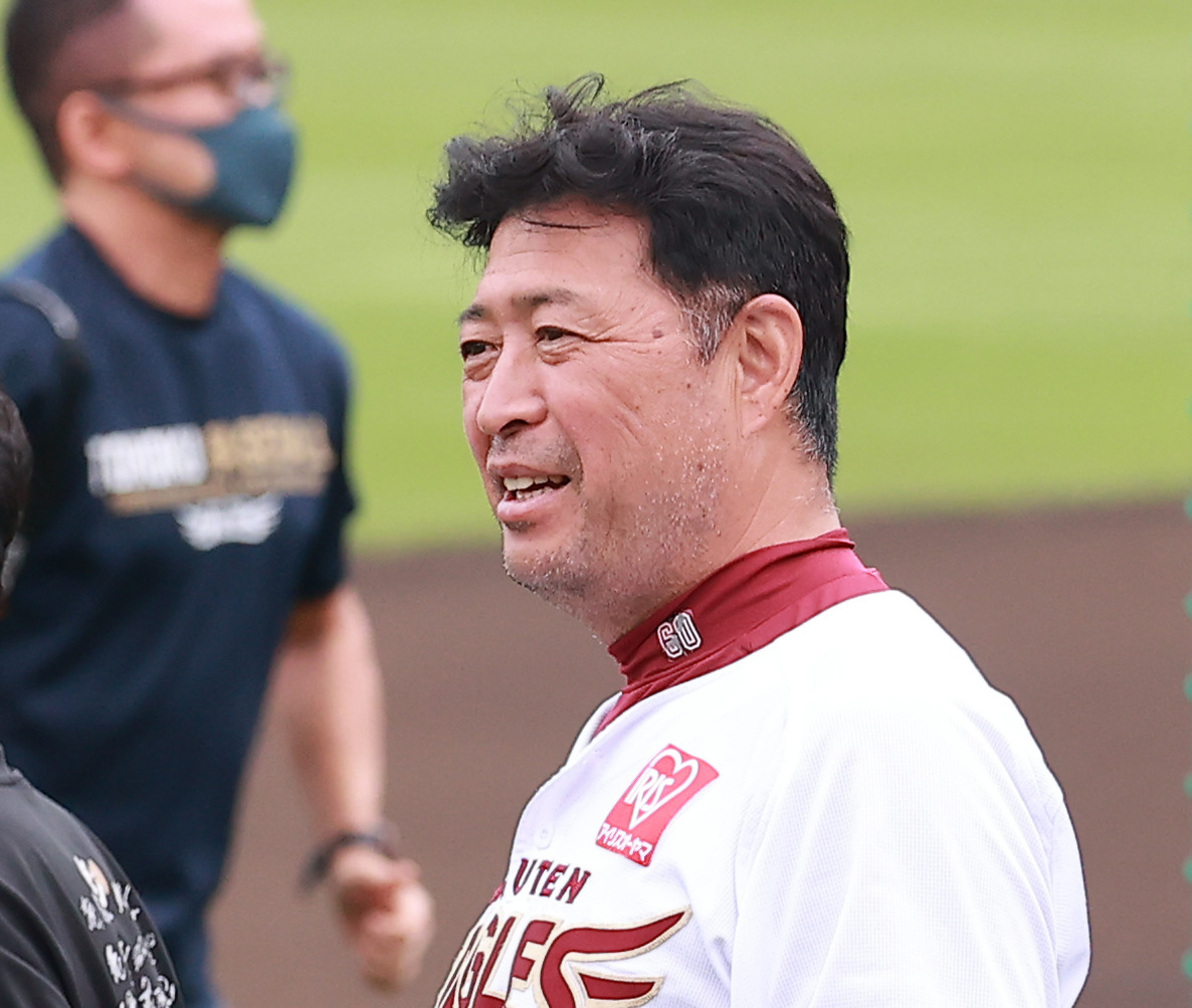 楽天時代の光山英和氏（2021年8月11日撮影）