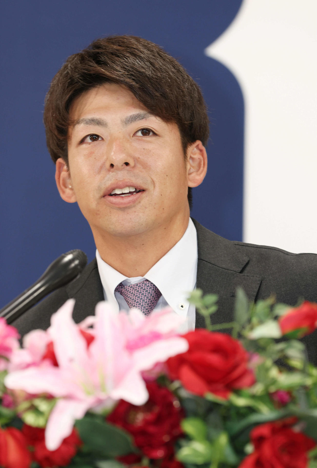 推定5000万円で契約更改した広島野間。機動力野球復活の主軸としての活躍を誓う（撮影・加藤孝規）