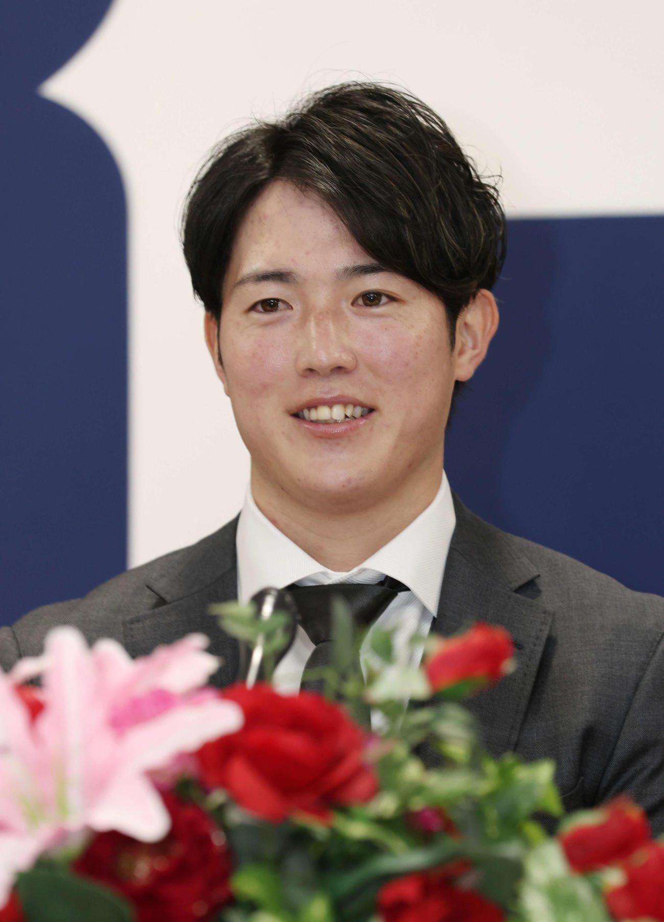 推定1億円超えで契約更改した広島森下（撮影・加藤孝規）