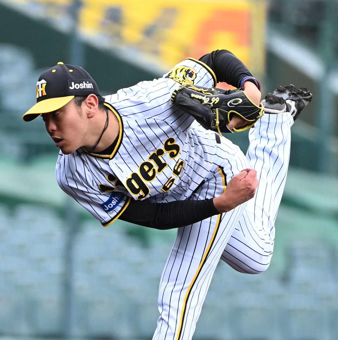 阪神の小川一平（2022年9月28日撮影）