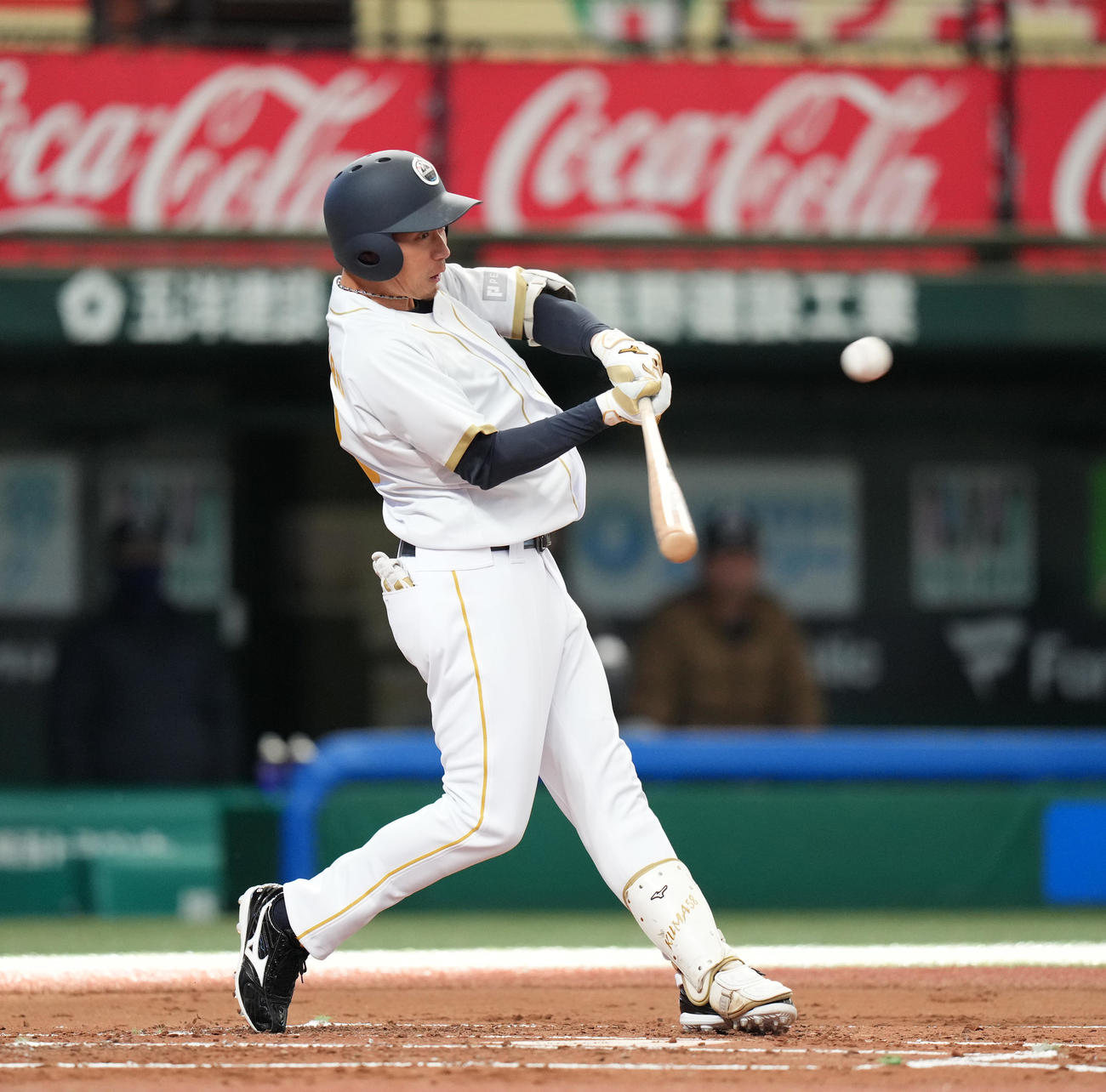 「PERSOL THE LAST GAME」に出場した元西武の熊代（撮影・菅敏）