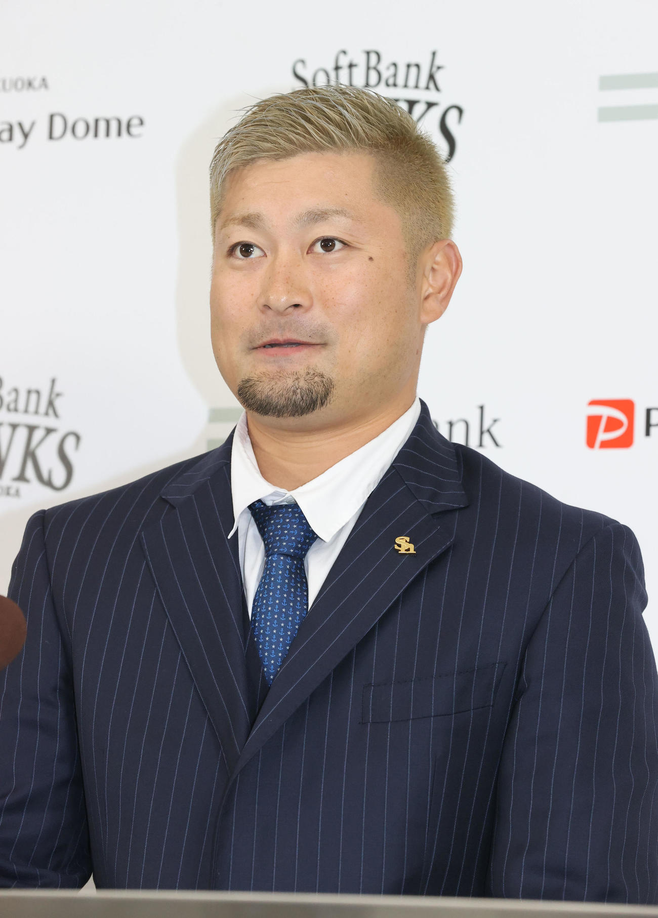 契約更改を終えた森唯斗（撮影・梅根麻紀）