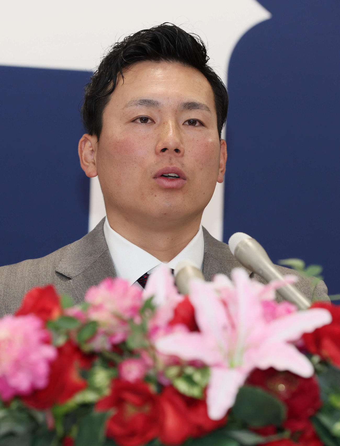 推定9500万円で契約更改した広島栗林（撮影・加藤孝規）