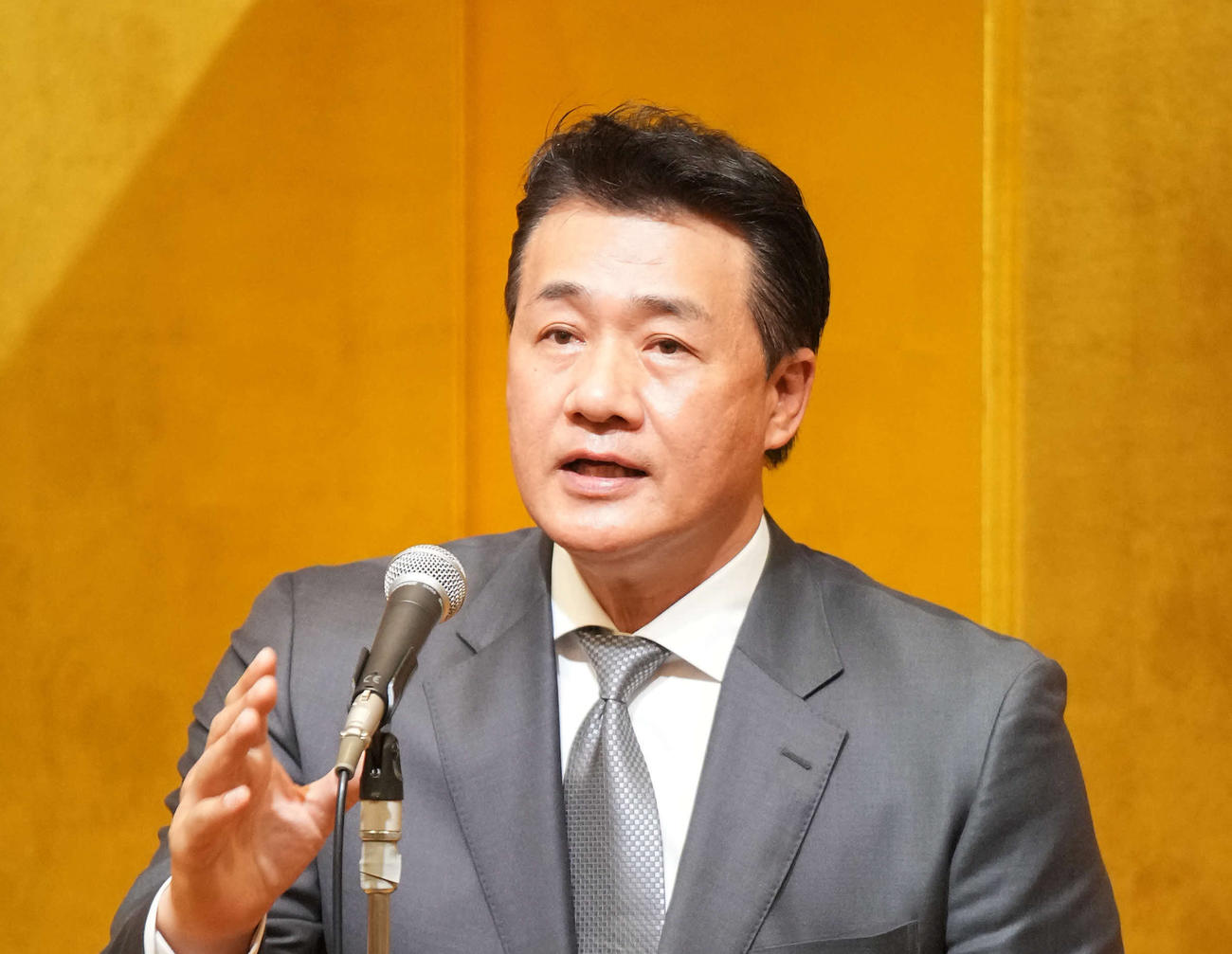 中日与田剛エグゼクティブ・アドバイザー（2021年11月30日撮影）