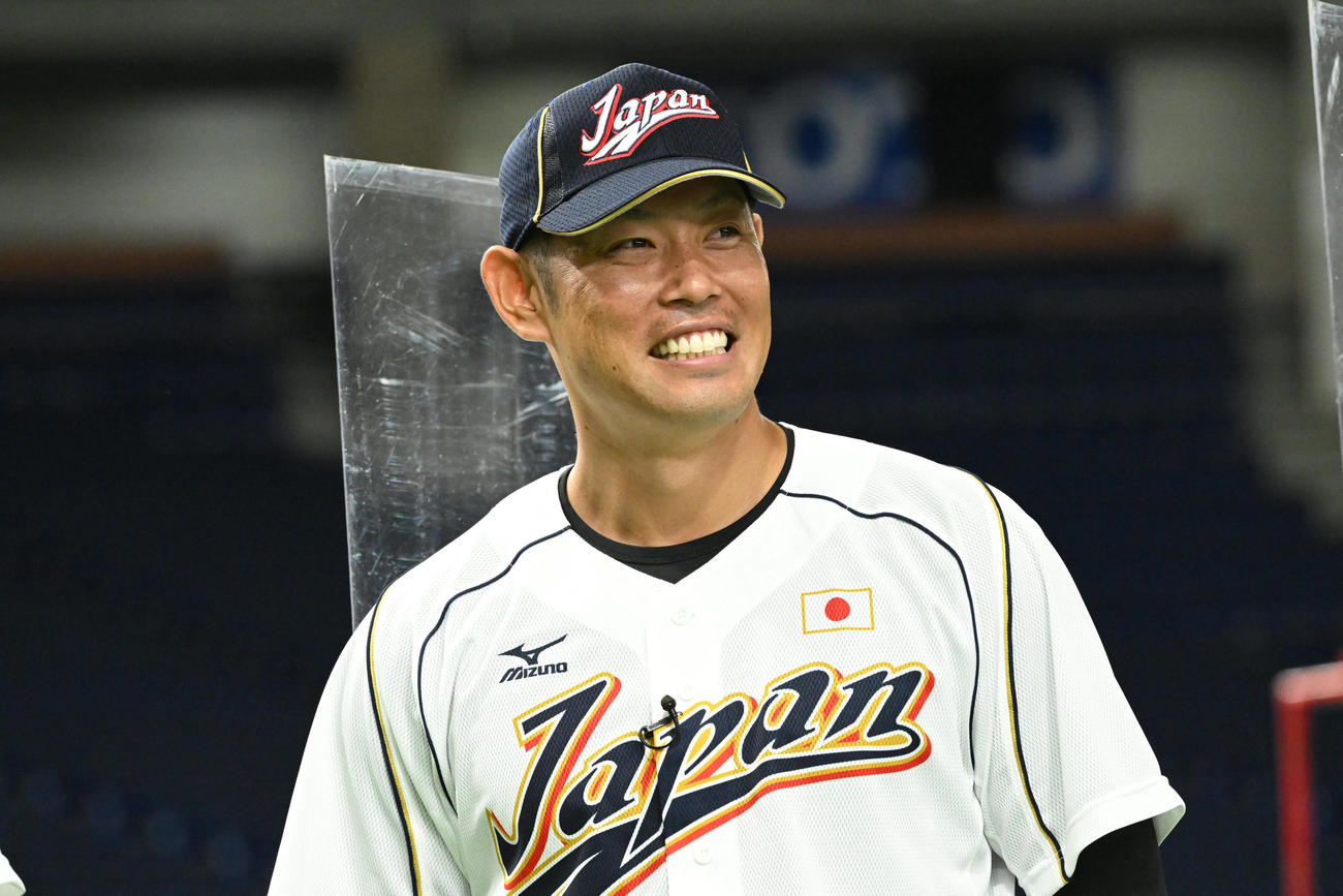 リアル野球BANに参戦した阪神原口（テレビ朝日提供）