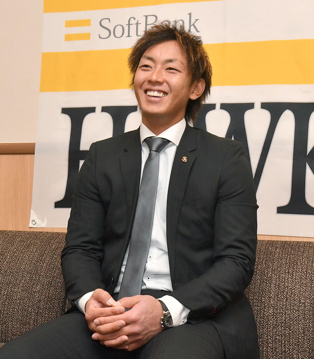 今季への思いを語った今宮（撮影・岩下翔太）