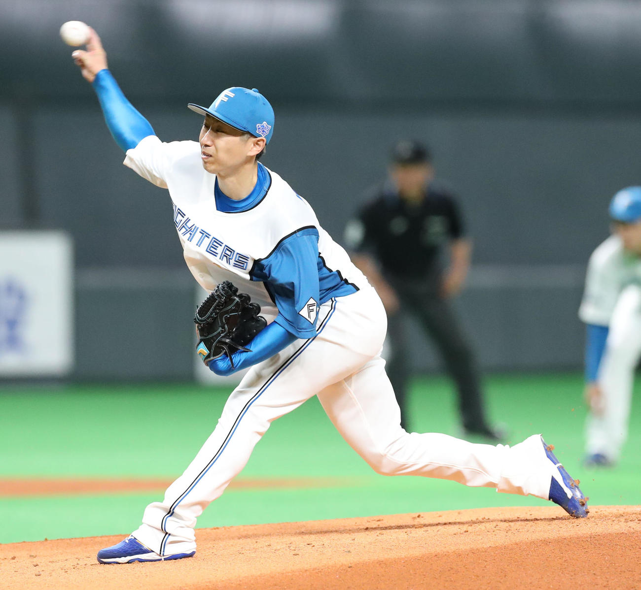 日本ハム先発の金子千尋（2022年5月11日撮影）