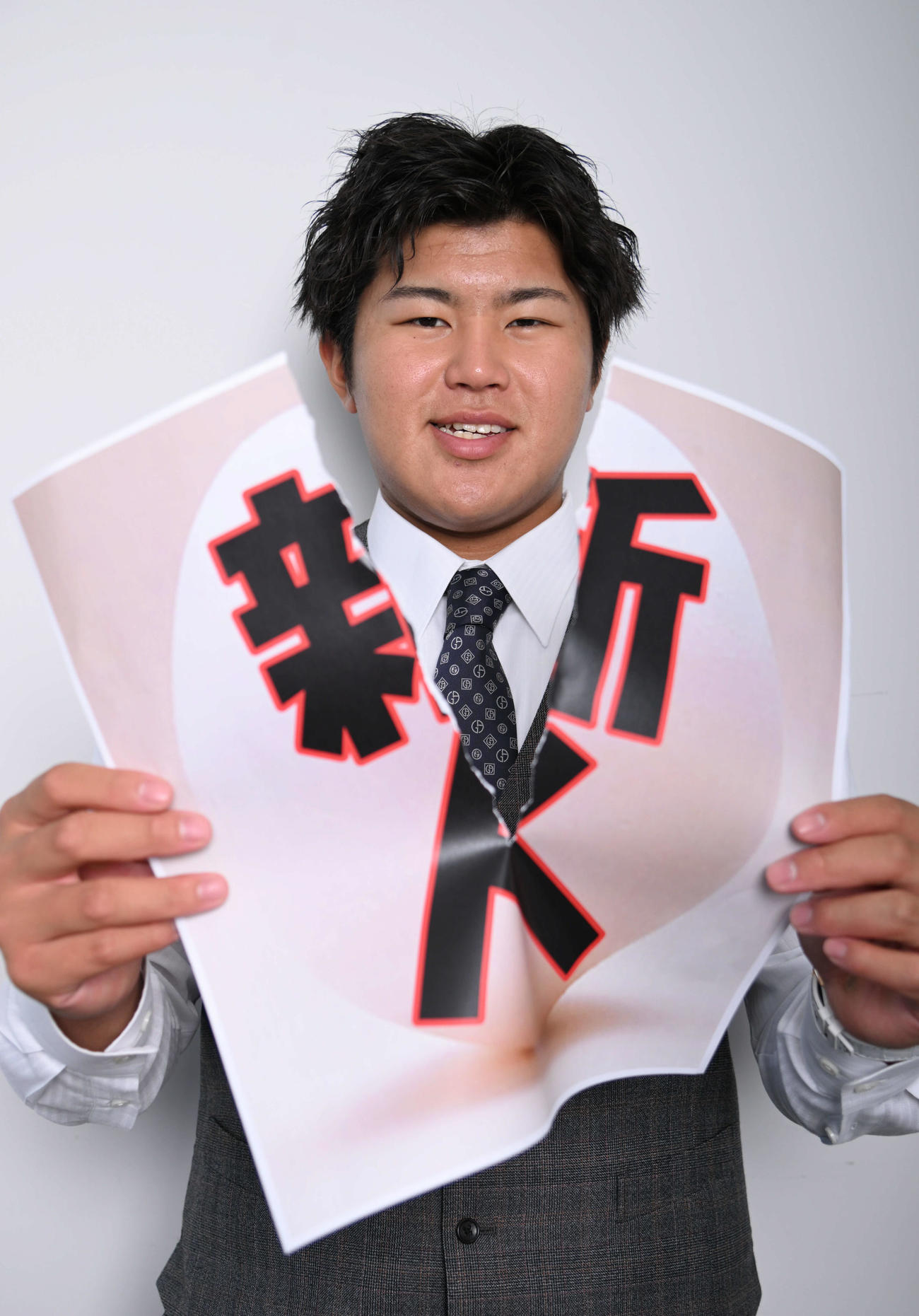 来季に向けて気合十分なロッテ松川（撮影・石井愛子