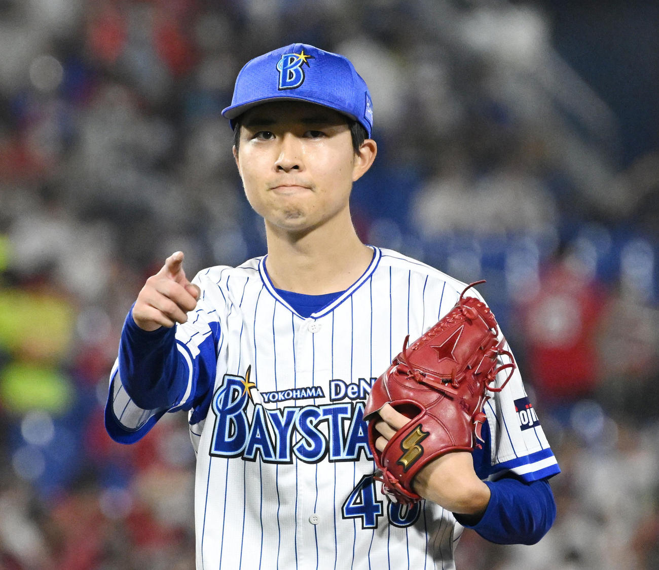 DeNA京山将弥（2022年8月21日撮影）