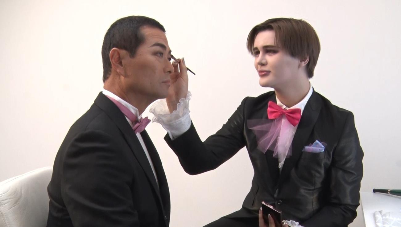 Mattにメークしてもらう巨人桑田真澄ファーム総監督