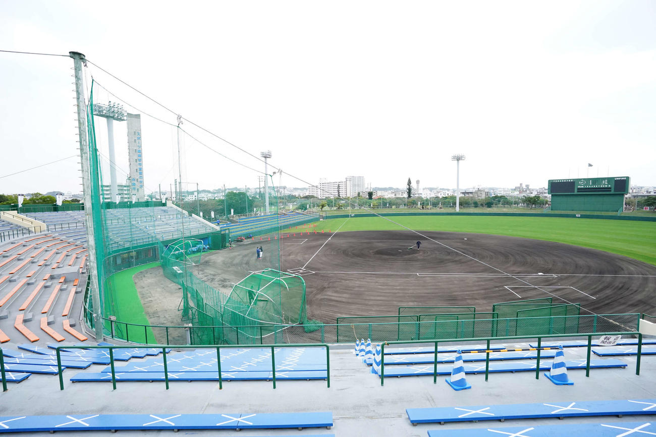 沖縄・糸満市西崎球場（2022年2月16日撮影）