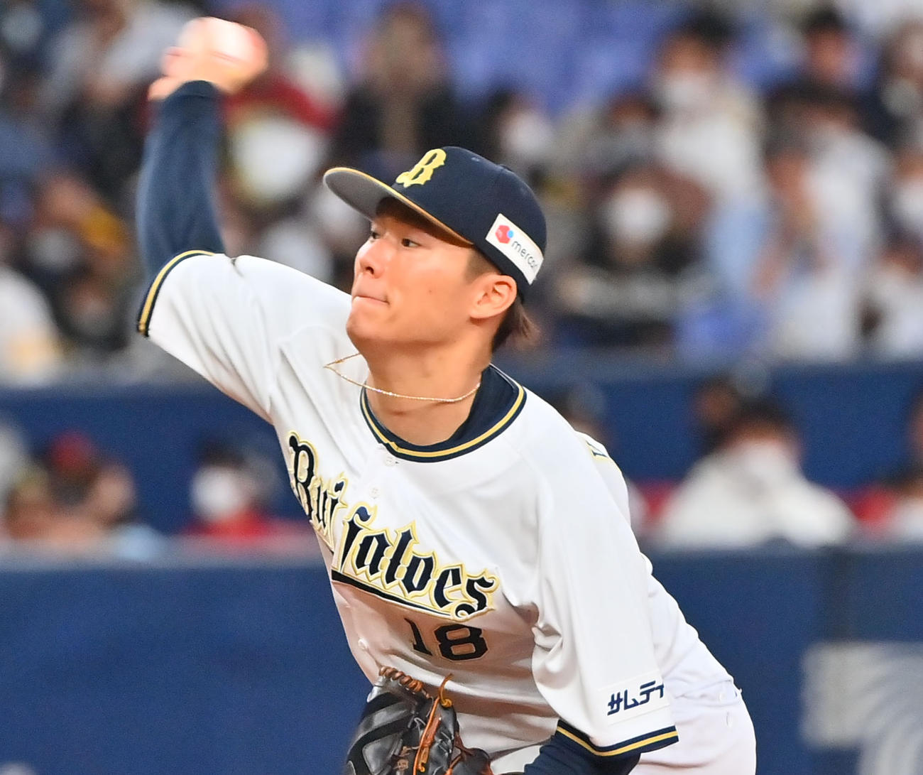 オリックス山本由伸（2022年10月撮影）
