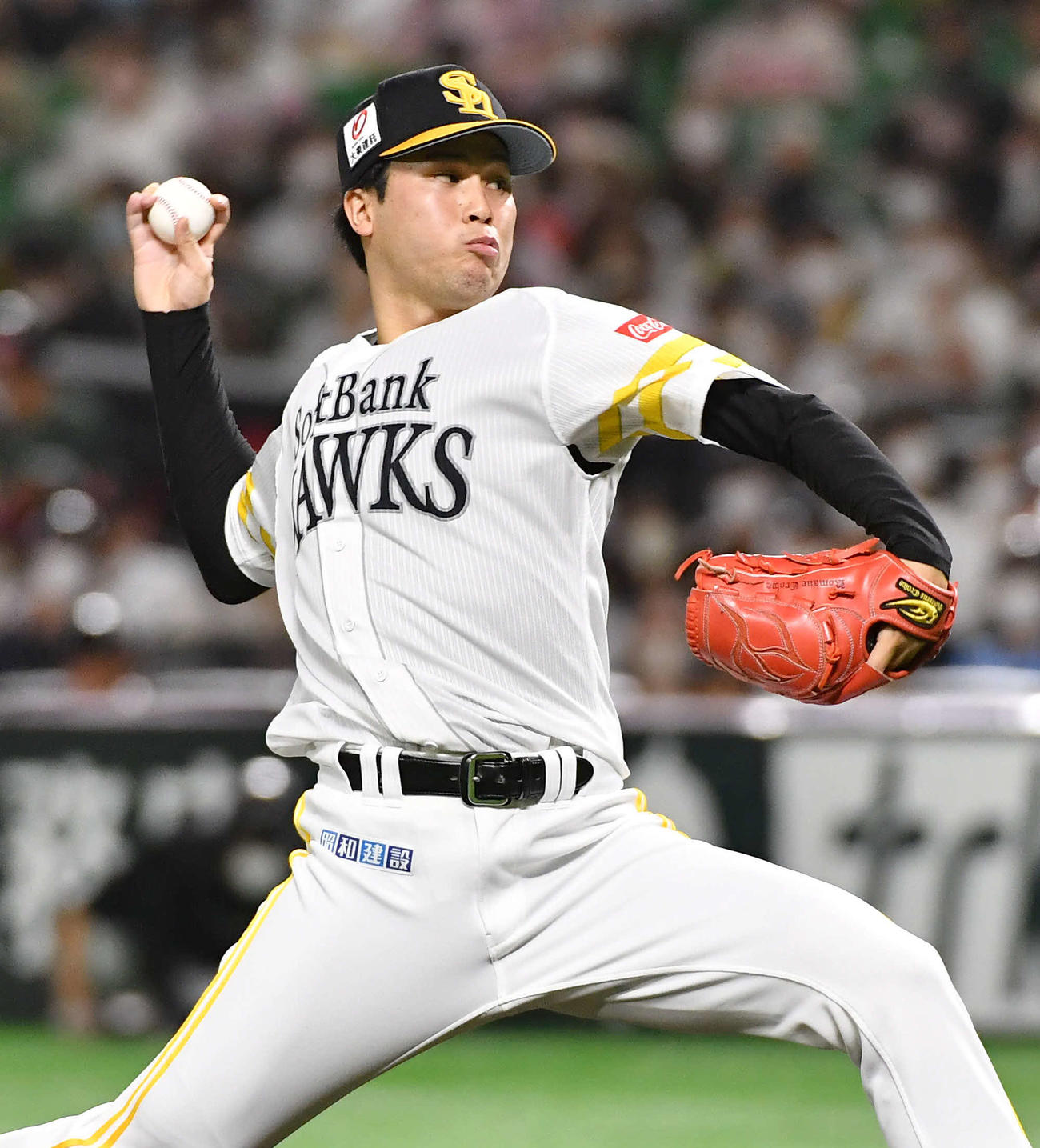 ソフトバンク藤井皓哉（2022年9月26日撮影）