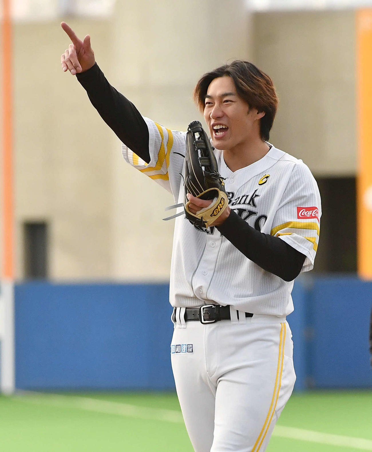 柳田悠岐が23年のキーマンとなるか（2022年12月10日撮影）