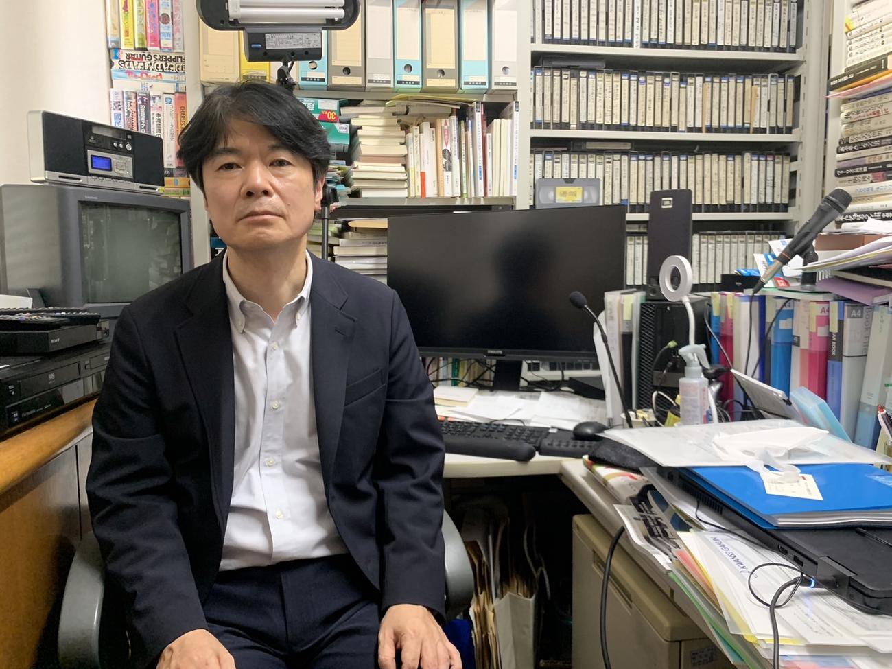 関学大の難波教授（撮影・中野椋）