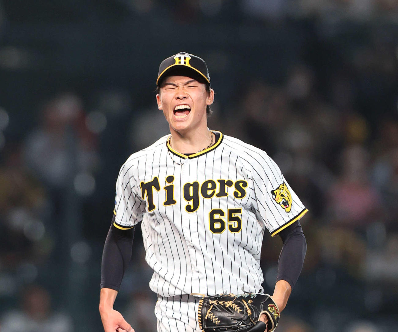 阪神湯浅京己（2022年9月撮影）