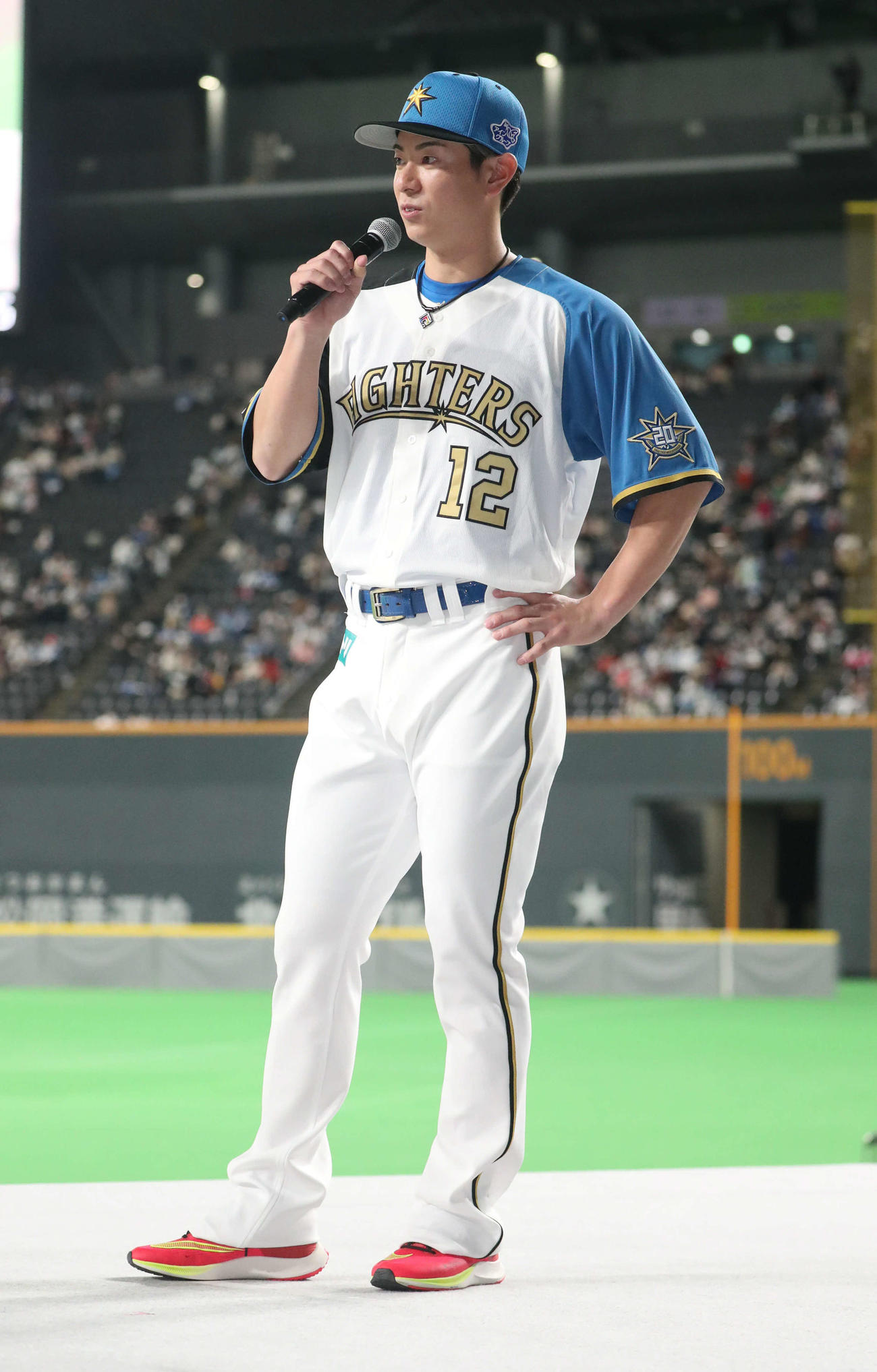 日本ハム松本剛（2022年11月23日撮影）