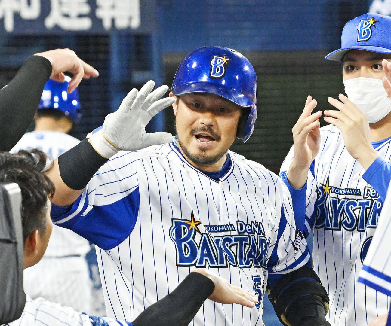 DeNA宮崎敏郎（2022年8月撮影）