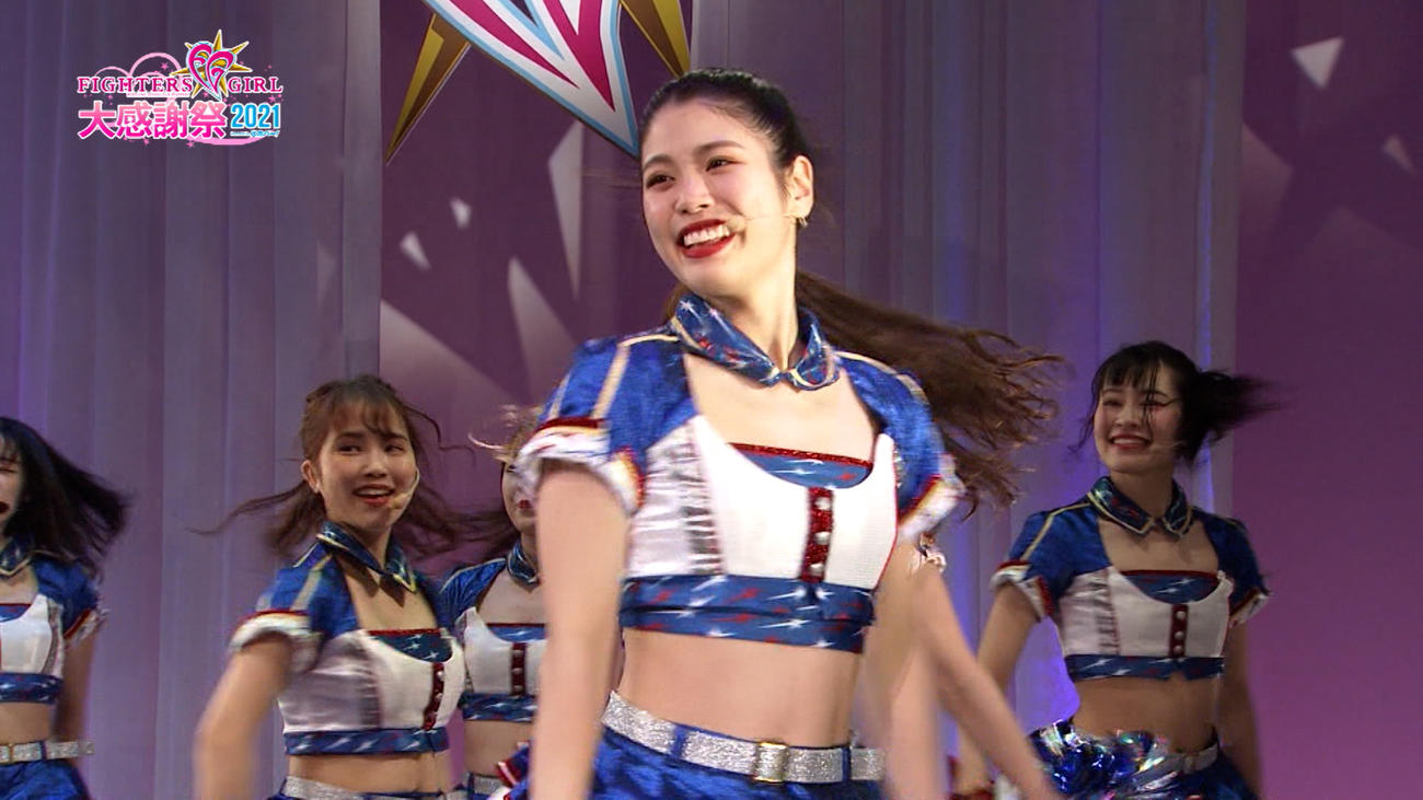 ライブ配信で行われた22年の「ファイターズガール大感謝祭」の様子（GAORA提供）