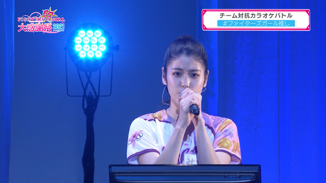 ライブ配信で行われた22年の「ファイターズガール大感謝祭」の様子（GAORA提供）