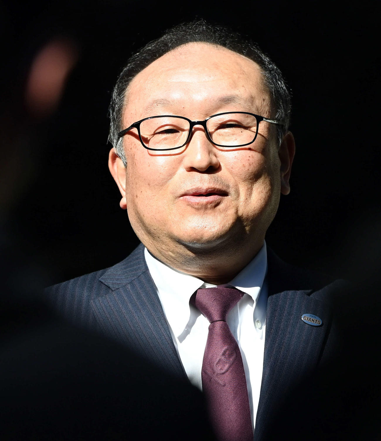巨人今村司球団社長（2022年1月31日撮影）