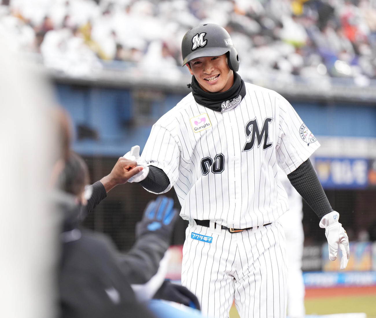 ロッテ池田来翔（2022年4月撮影）