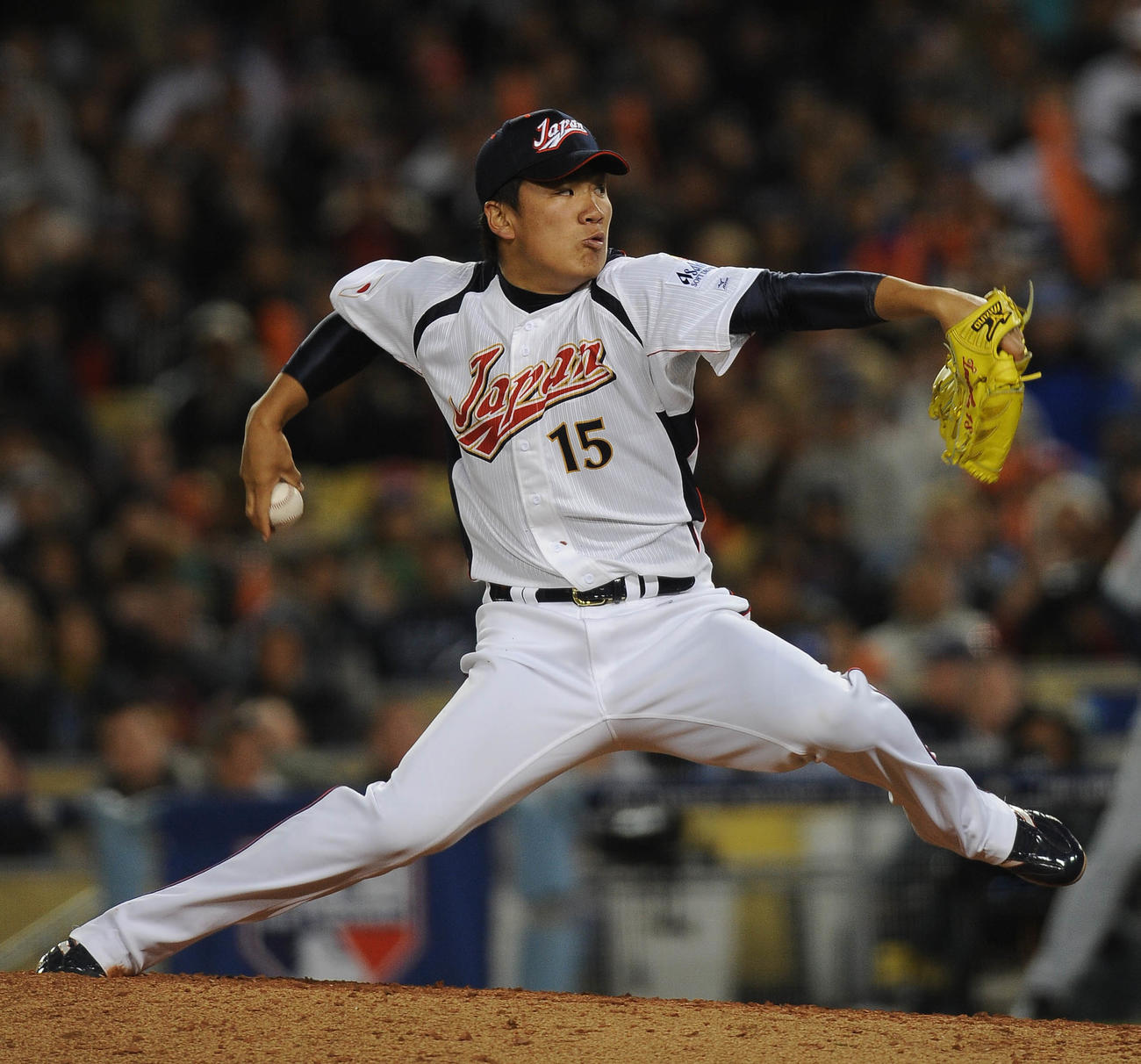 09年WBCで力投する田中将大