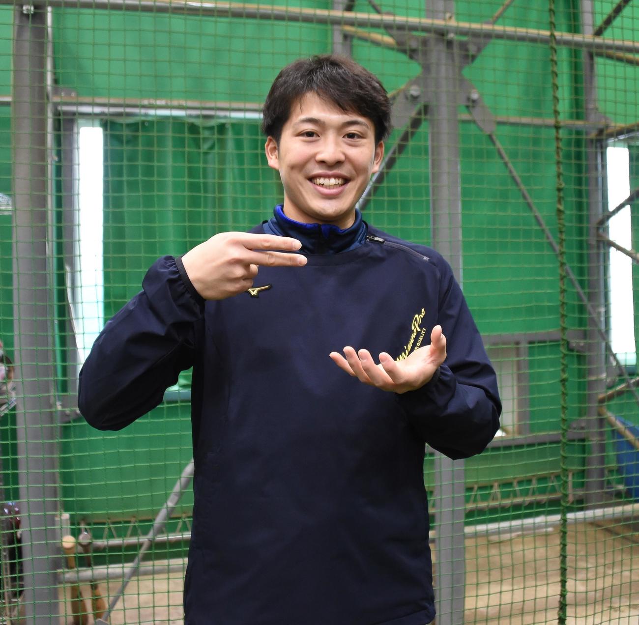 福島・喜多方出身の楽天ドラフト4位伊藤茉央は大好きなラーメンプロデュースに意欲を示す（撮影・鈴木正章）
