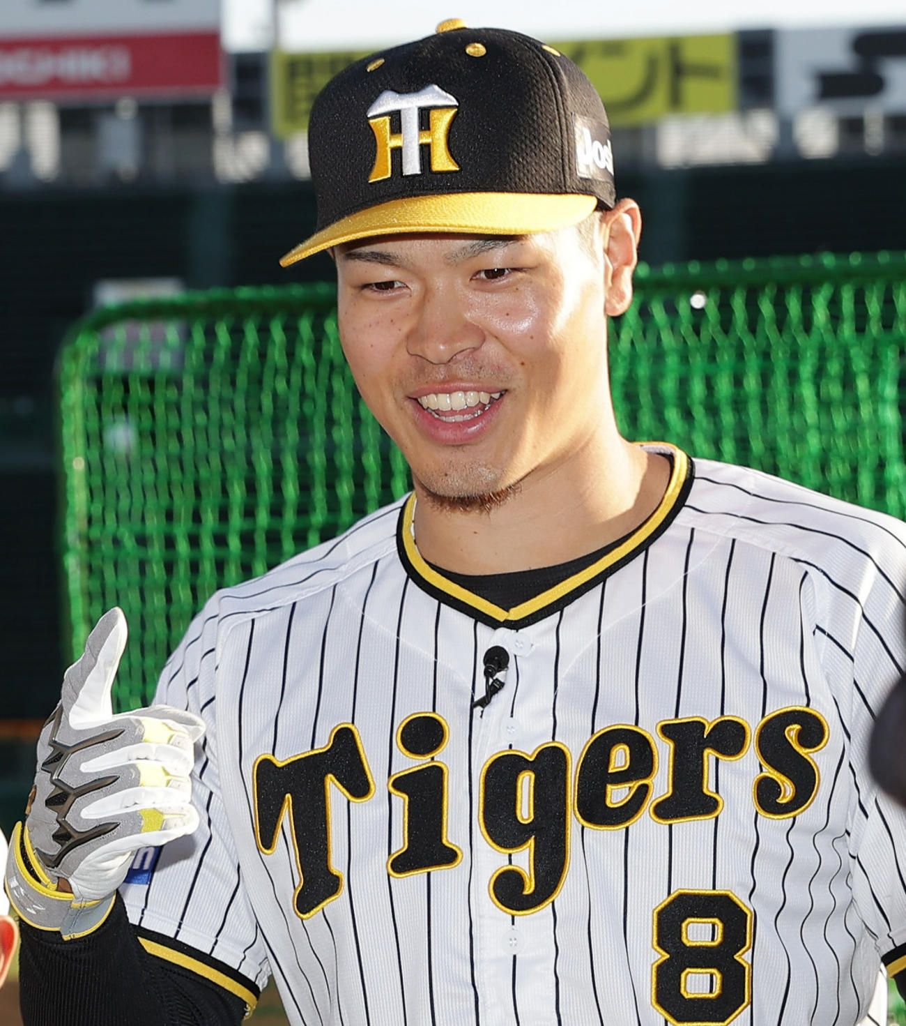 阪神佐藤輝明（2022年12月11日撮影）