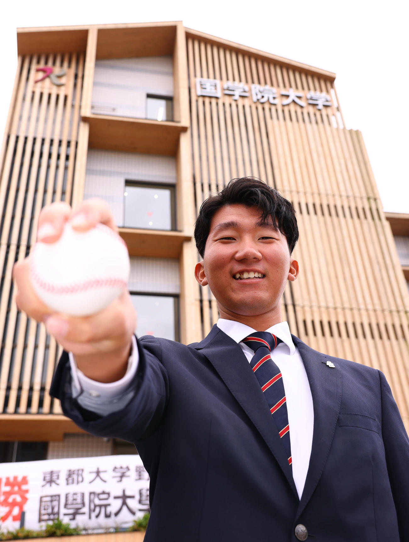 巨人ドラフト3位の国学院大・田中千晴（2022年10月28日）