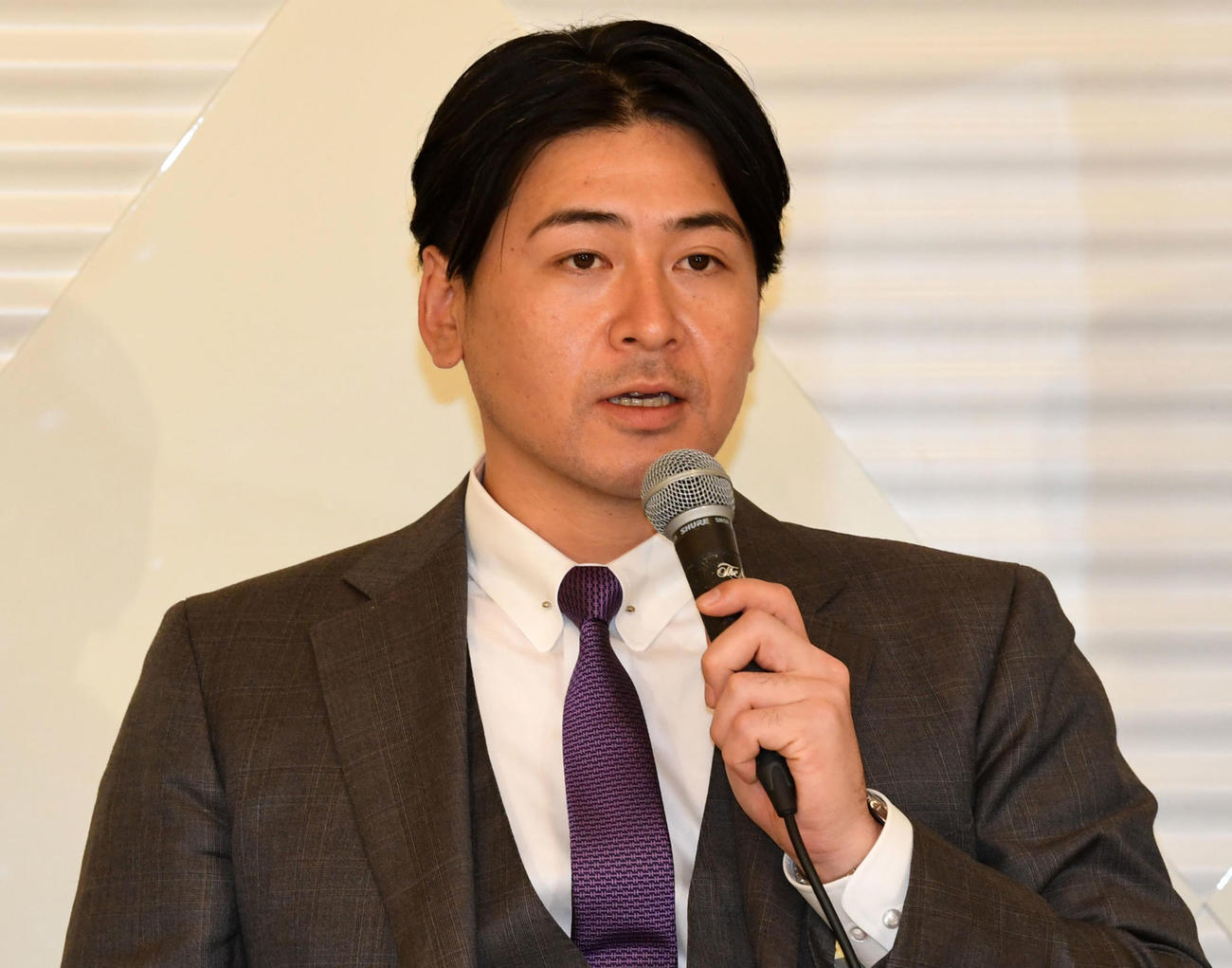 会沢翼日本プロ野球選手会会長（2022年12月5日撮影）