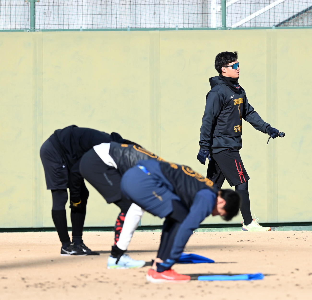 別メニューで練習する森下（撮影・前岡正明）