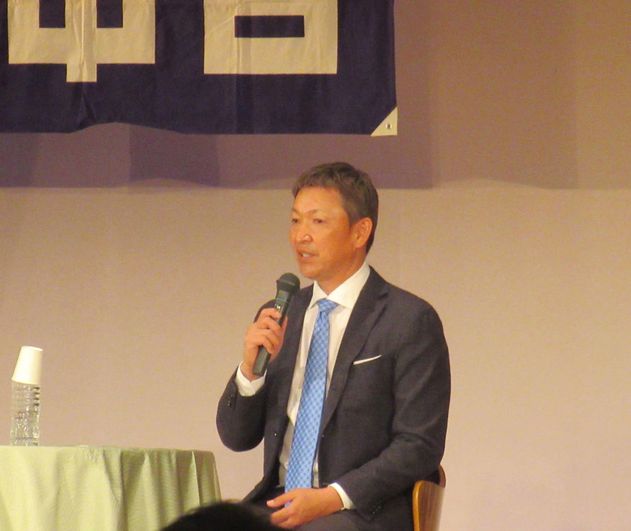 「立浪和義トークライブ2023」に出演した中日立浪監督