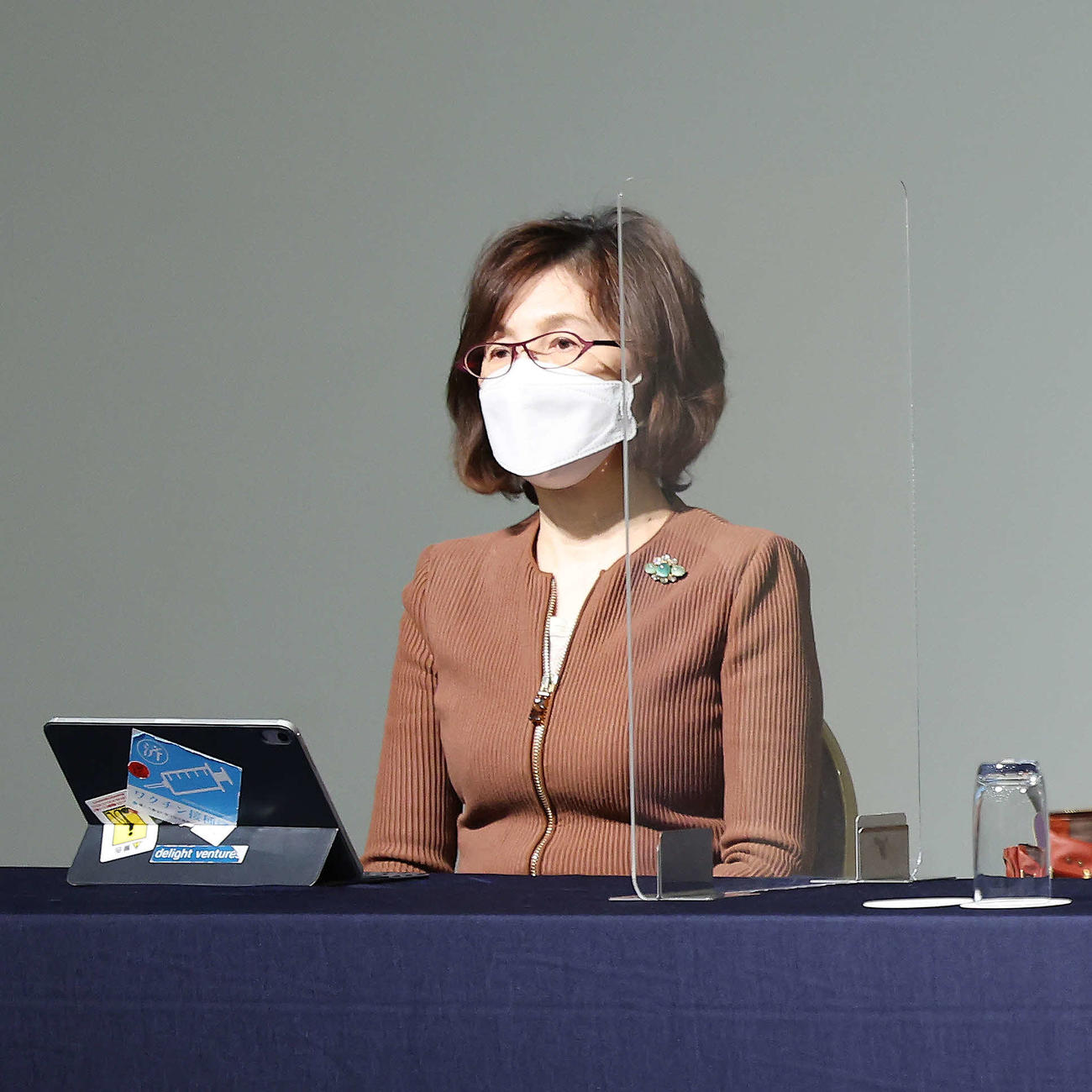 2023年DeNAスタッフミーティングに臨む南場オーナー（撮影・河田真司）
