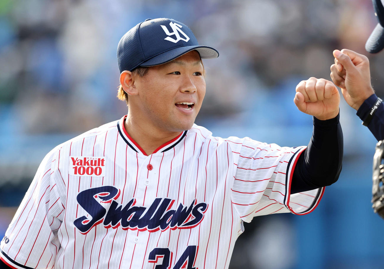 ヤクルト田口麗斗（2022年4月2日撮影）