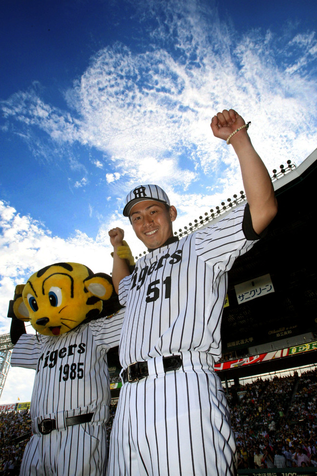 2009年6月21日、セ・パ交流戦　阪神対楽天4回戦　でお立ち台に立った桜井広大氏