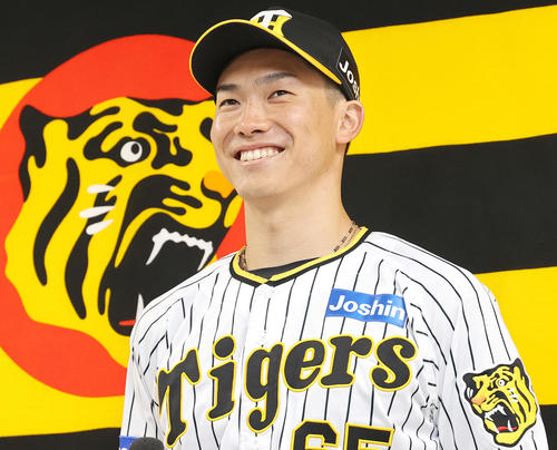 WBC】阪神湯浅京己「自分の覚悟の意味を含めて」背番号は藤川球児氏が