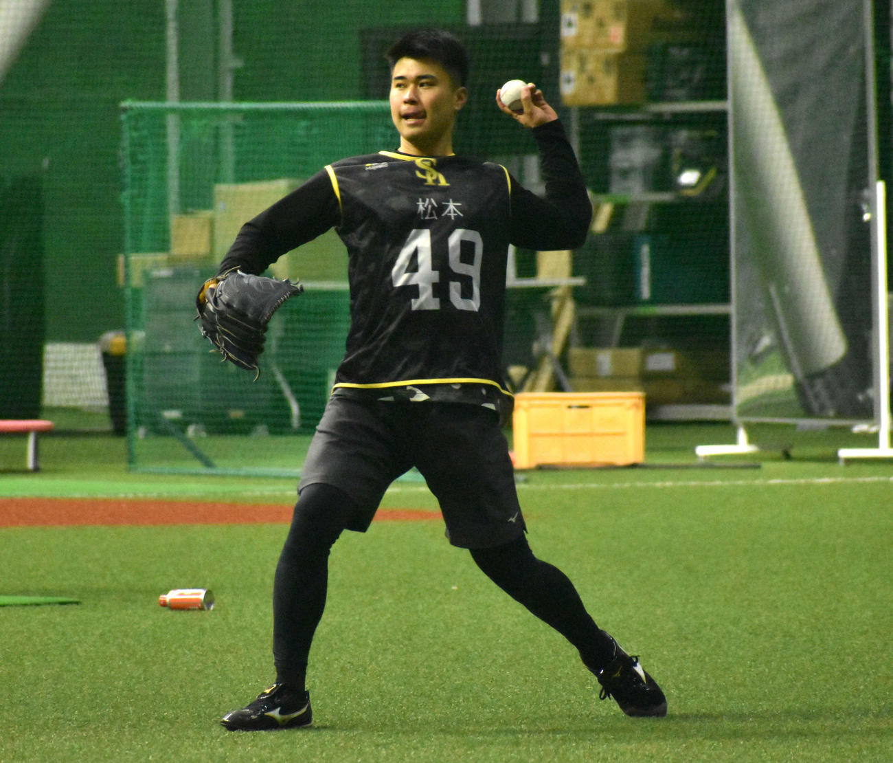 ソフトバンク松本晴（2023年1月24日撮影）