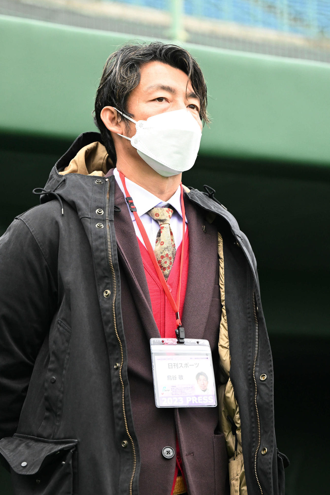 巨人キャンプ視察に訪れた鳥谷氏（2023年2月3日）